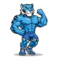 Blue Fitness Tiger Image